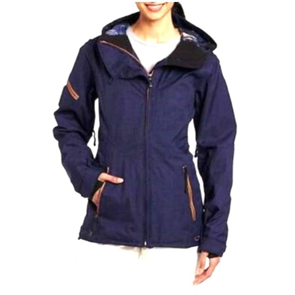 New Oakley GB Eco Shell Snowboard Jacket Women's Large Navy MSRP$310
